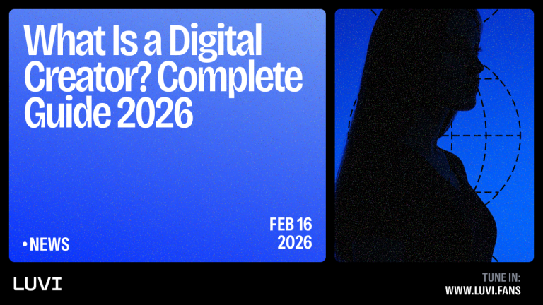 Digital creator producing content on laptop with social media platforms on screen